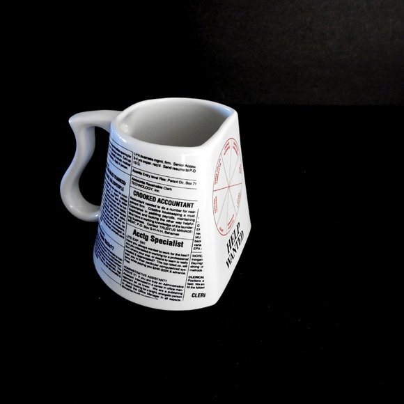 Funny Help Wanted Ceramic Mug For Accountants - Picture 2 of 10